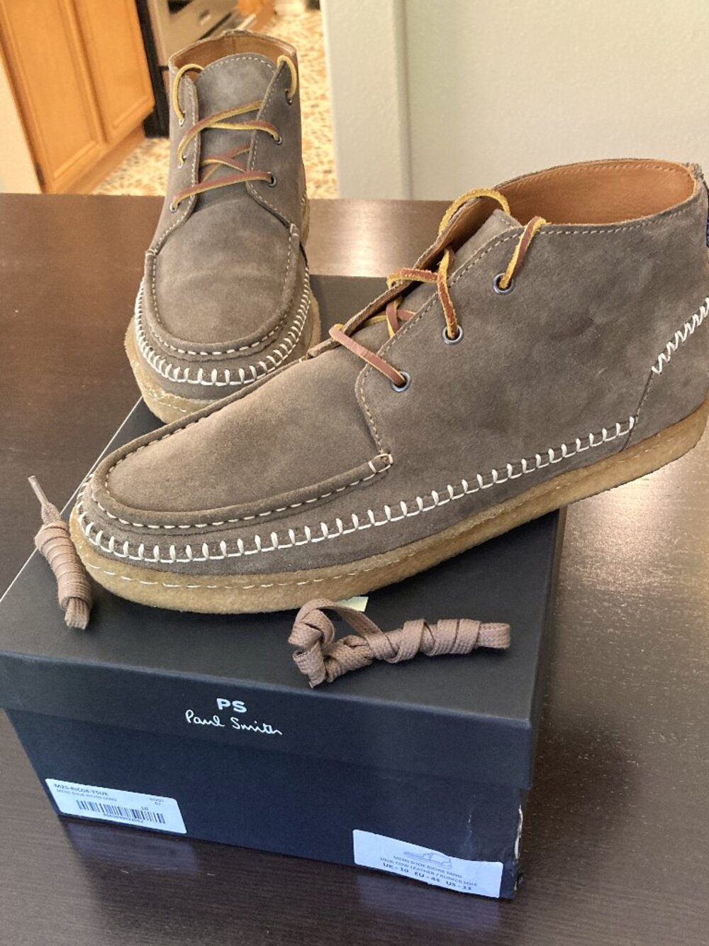 Men's Shoes - Paul Smith Casual Suede Richie in Sand, Size 11 - Great Condition!